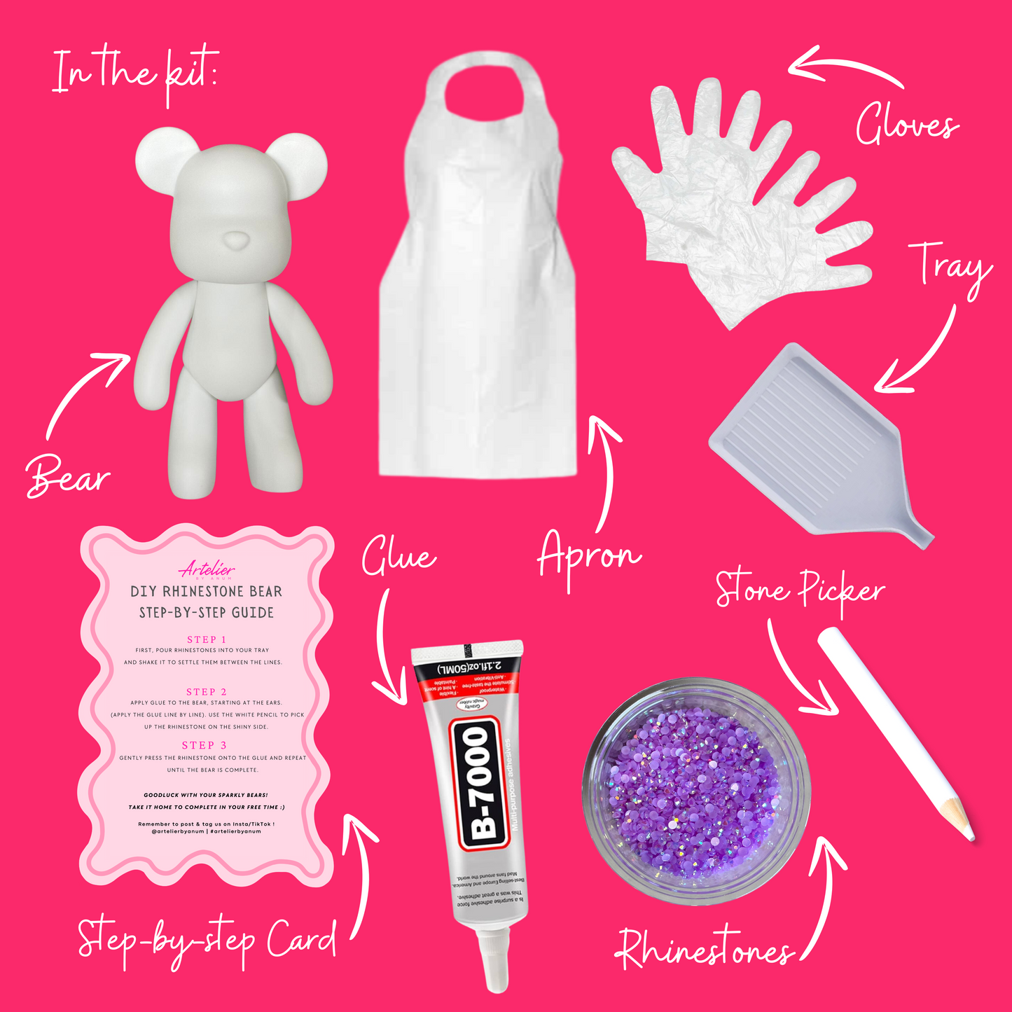 RHINESTONE BEAR KIT