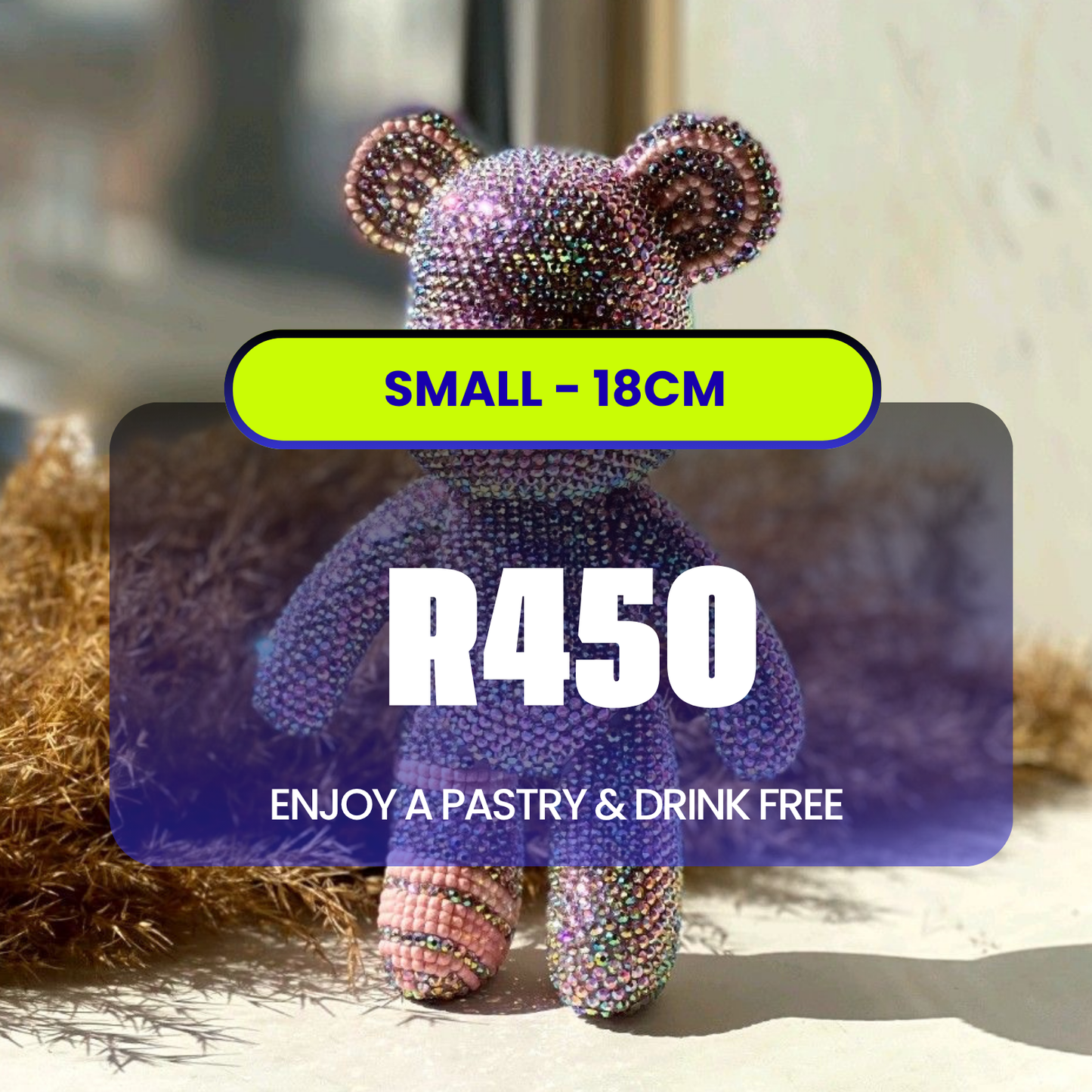 Small DIY Rhinestone Bear Experience - 18cm