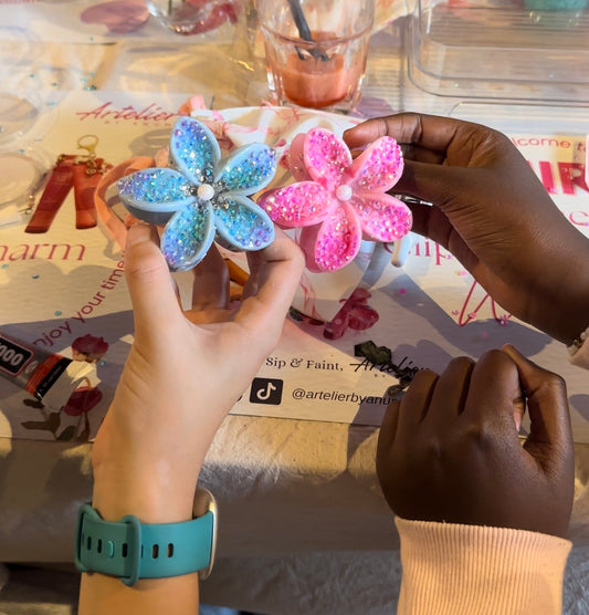 DIY Bedazzle Flower Hair-Clip Kit