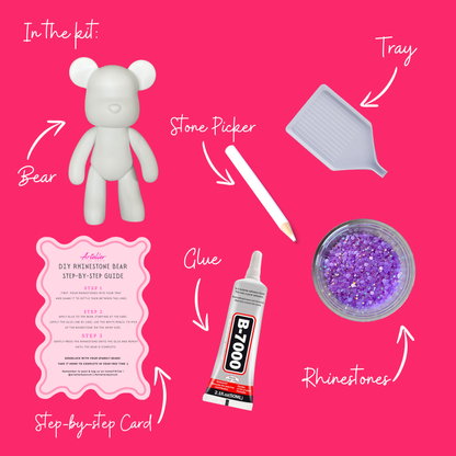18CM DIY RHINESTONE BEAR KIT